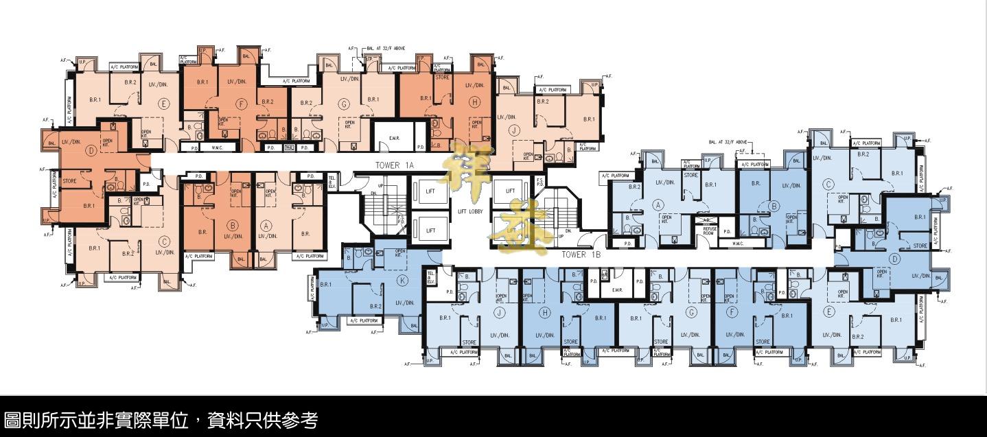 御半山 圖則 FLOOR PLAN BLOCK 1